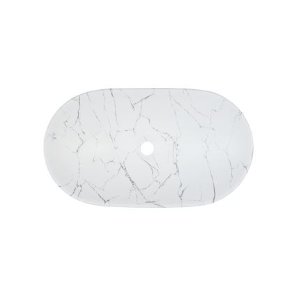 COMAD UN-LENA-MW17 - Vasque à poser LENA 61,5x36 cm céramique/blanc mat