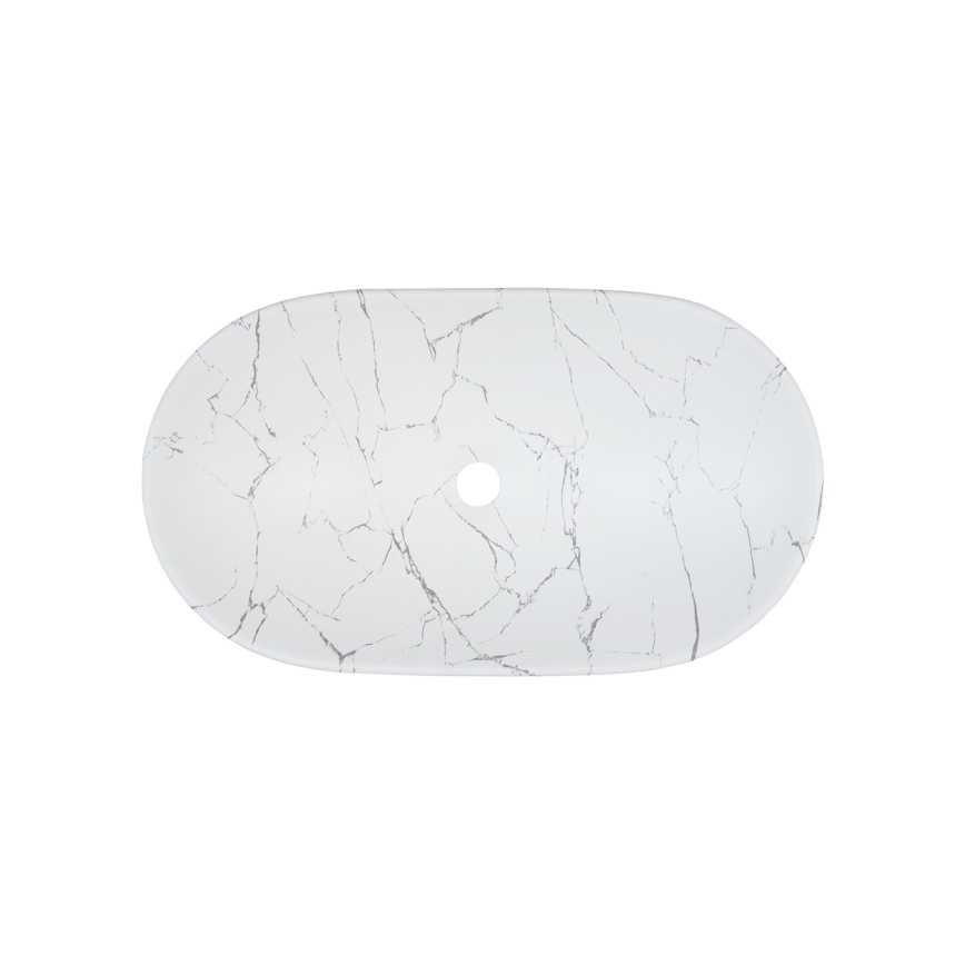 COMAD UN-LENA-MW17 - Vasque à poser LENA 61,5x36 cm céramique/blanc mat