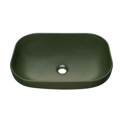 COMAD UN-NELI-MFG - Aanrecht wastafel NELI 50,4x35,2 cm keramiek/mat groen