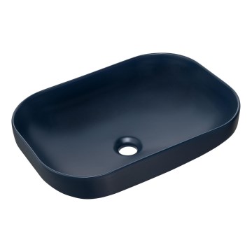 COMAD UN-NELI-MNB - Aanrecht wastafel NELI 50,4x35,2 cm keramiek/mat marine blauw