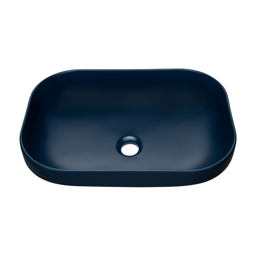 COMAD UN-NELI-MNB - Opbouwwastafel NELI 50,4x35,2 cm keramiek/mat marineblauw