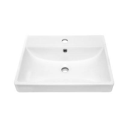 COMAD UN-RITA-GW-50 - Aanrecht wastafel RITA 50x40 cm keramiek/glanzend wit