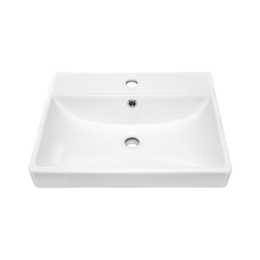 COMAD UN-RITA-GW-50 - Aanrecht wastafel RITA 50x40 cm keramiek/glanzend wit