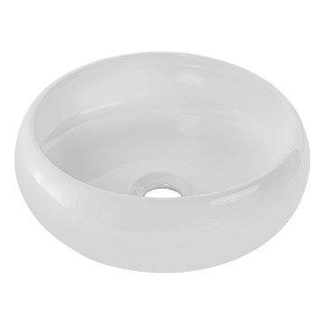 COMAD UN-WIKI-SW - Aanrecht wastafel WIKI diameter 36 cm keramiek/glanzend wit