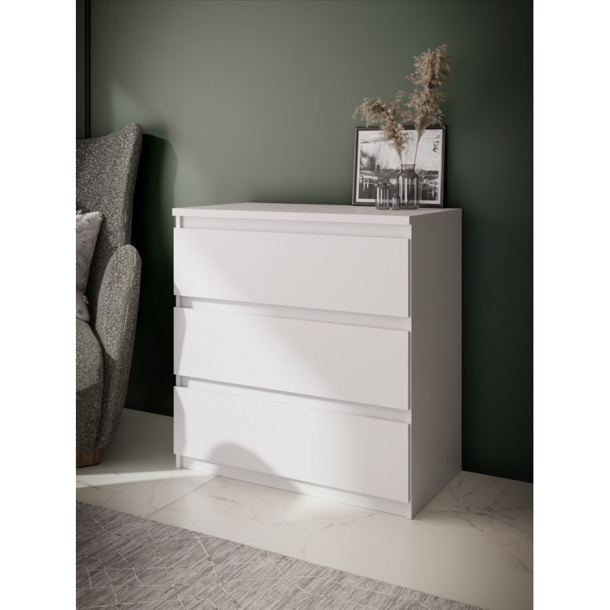 Commode à tiroirs MAO blanche