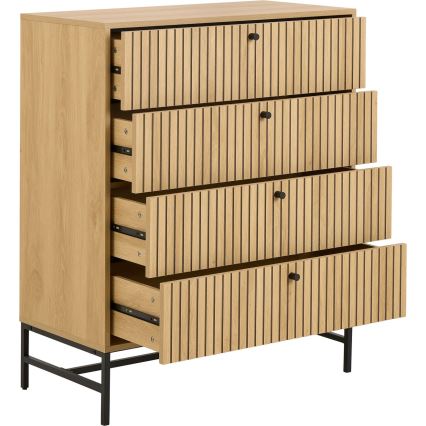 Commode à tiroirs OLIVIA chêne