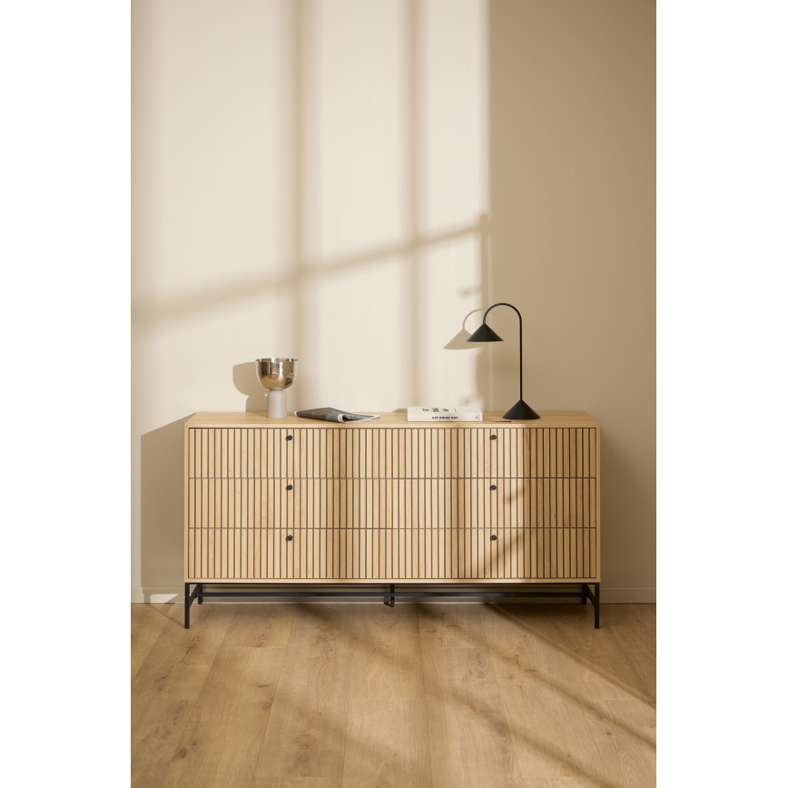 Commode à tiroirs OLIVIA chêne