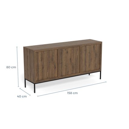 Commode ALIN 158 x 40 cm, marron