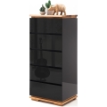 Commode ARVI noire/chêne
