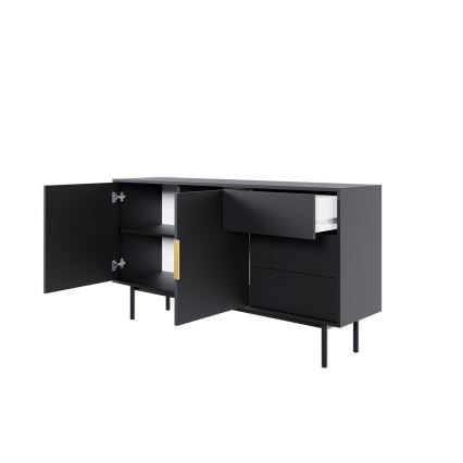 Commode ELI 154x82x39 cm noire