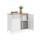 Commode FIRA 80 x 40 cm blanc/chêne