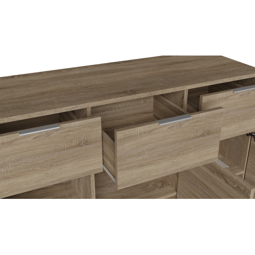 Commode HOPE 120x78x35 cm chêne Sonoma
