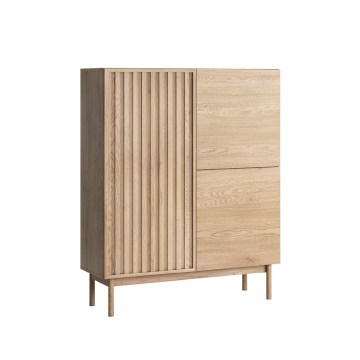 Commode KIOTO 106x130x37 cm chêne Cremona