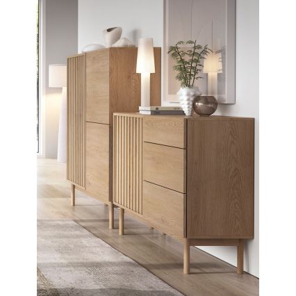 Commode KIOTO 106x84x37 cm chêne Cremona