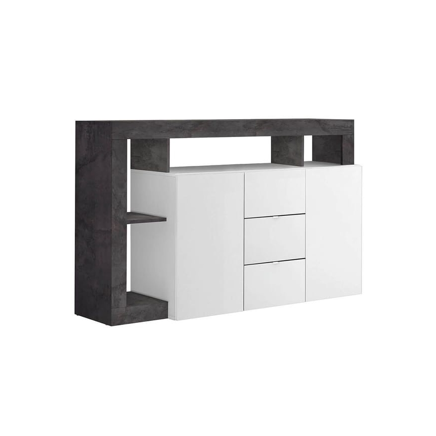 Commode LENOR blanc/anthracite