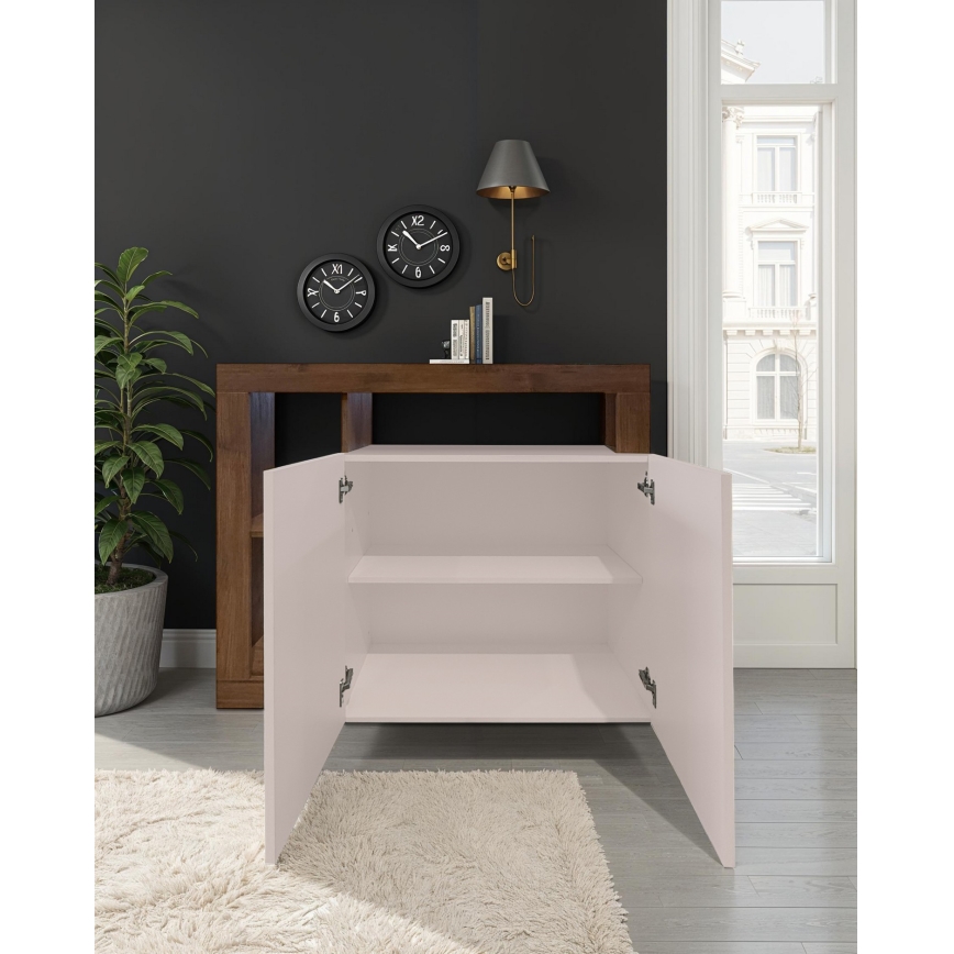 Commode LENOR cachemire/chêne