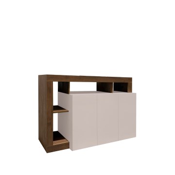 Commode LENOR cachemire/chêne