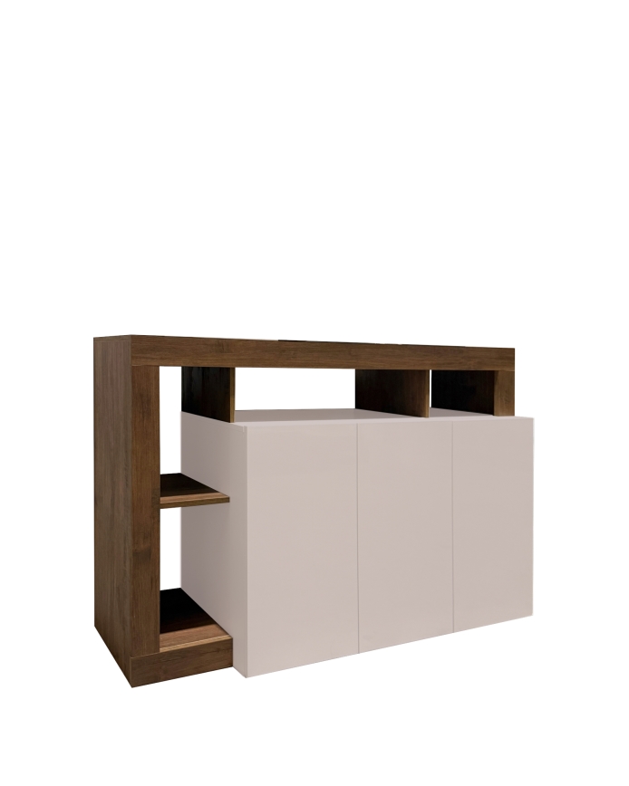 Commode LENOR cachemire/chêne