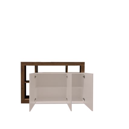 Commode LENOR cachemire/chêne