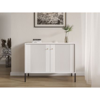 Commode LUE 104x39 cm blanche/noire