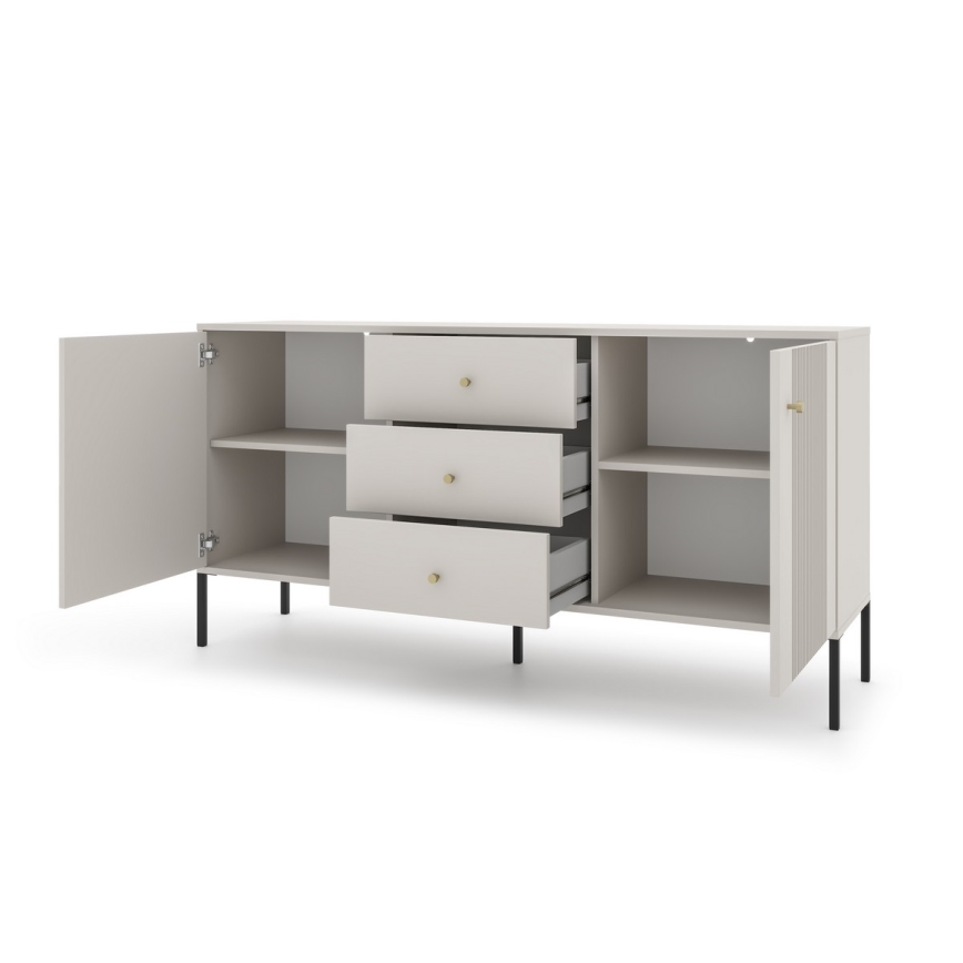 Commode LUE beige/noire