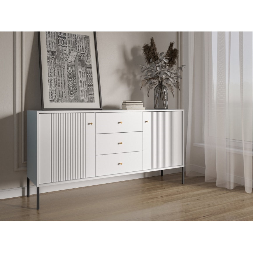 Commode LUE blanche/noire