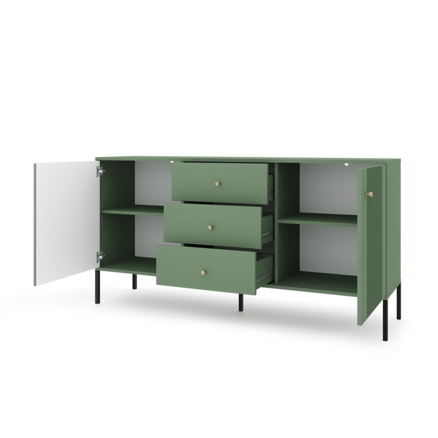 Commode LUE vert/noir