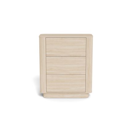 Commode MADERA 90 x 107 cm chêne blanchi