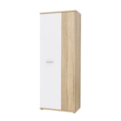 Commode/Meuble à chaussures SIMO chêne sonoma/blanc
