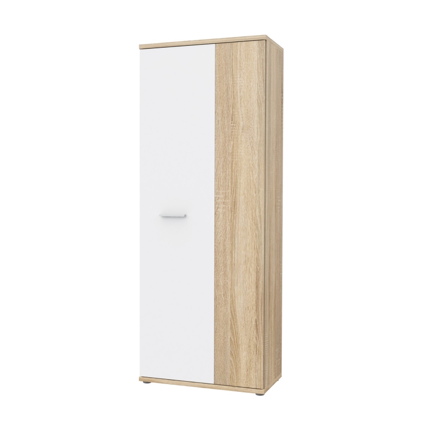 Commode/Meuble à chaussures SIMO chêne sonoma/blanc