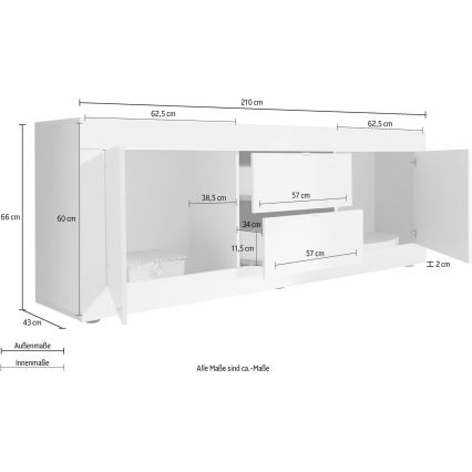 Commode NERILA blanche