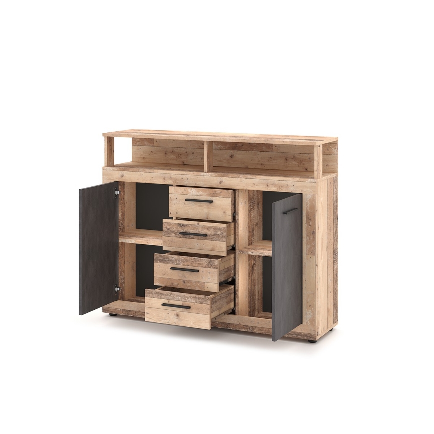Commode RUNA marron clair/anthracite