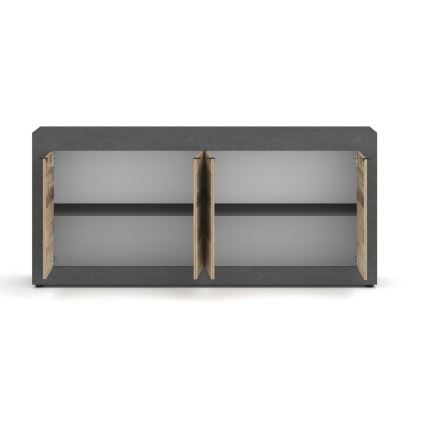 Commode RUNEA brun clair/anthracite