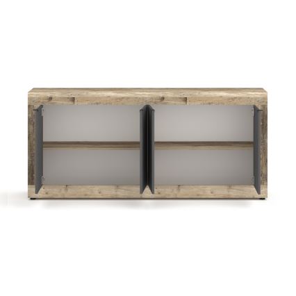 Commode RUNEA, marron clair/anthracite