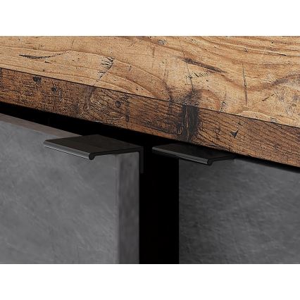 Commode RUNEA marron foncé/anthracite