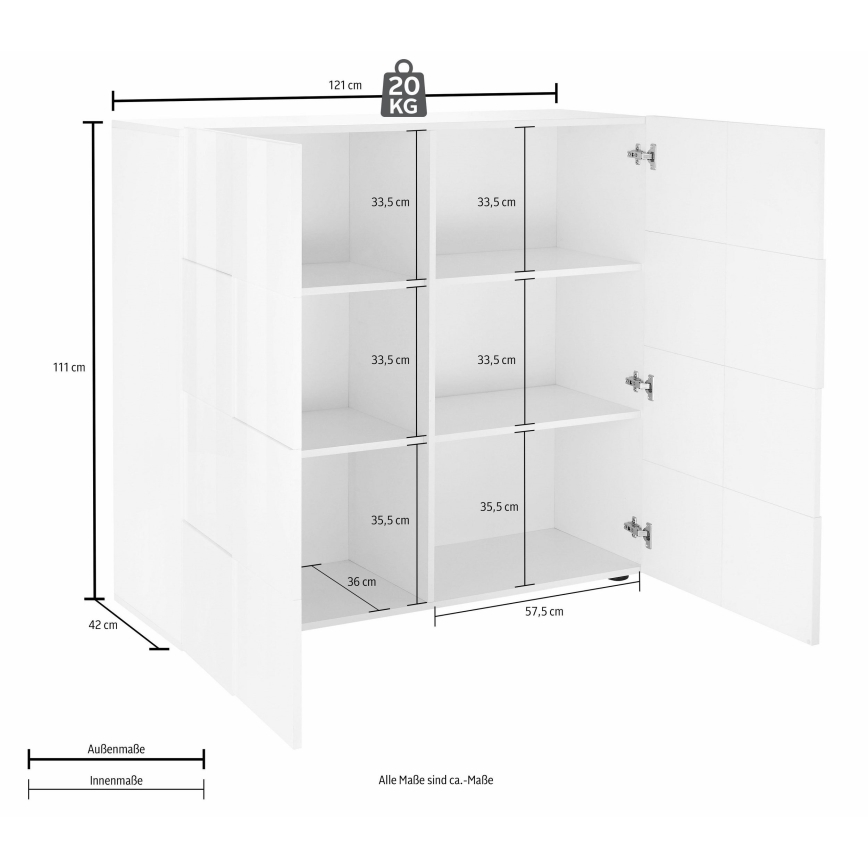Commode SERIAN blanche
