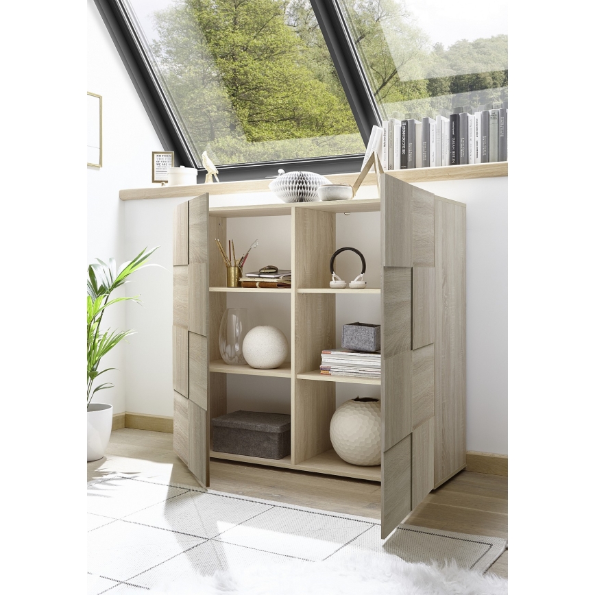 Commode SERIAN chêne Sonoma