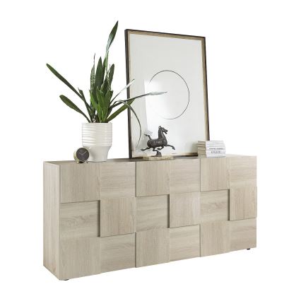 Commode SERIAN, finition chêne Sonoma