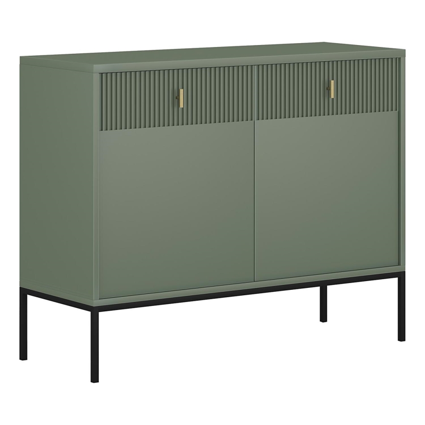 Commode SUE verte/noire