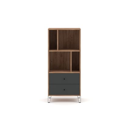 Commode SULA chêne craft/noir