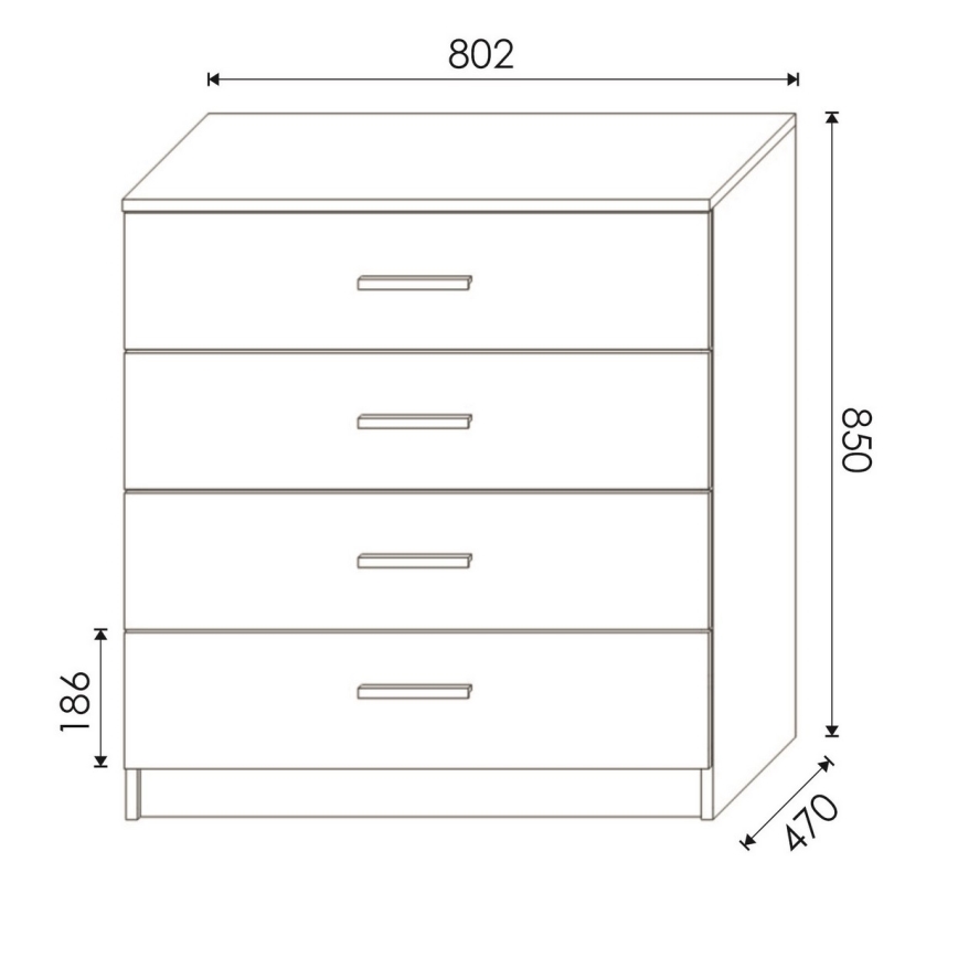 Commode TIMON blanche