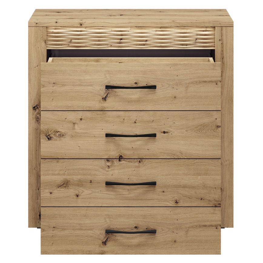 Commode VANCO 94x92 cm chêne artisanal