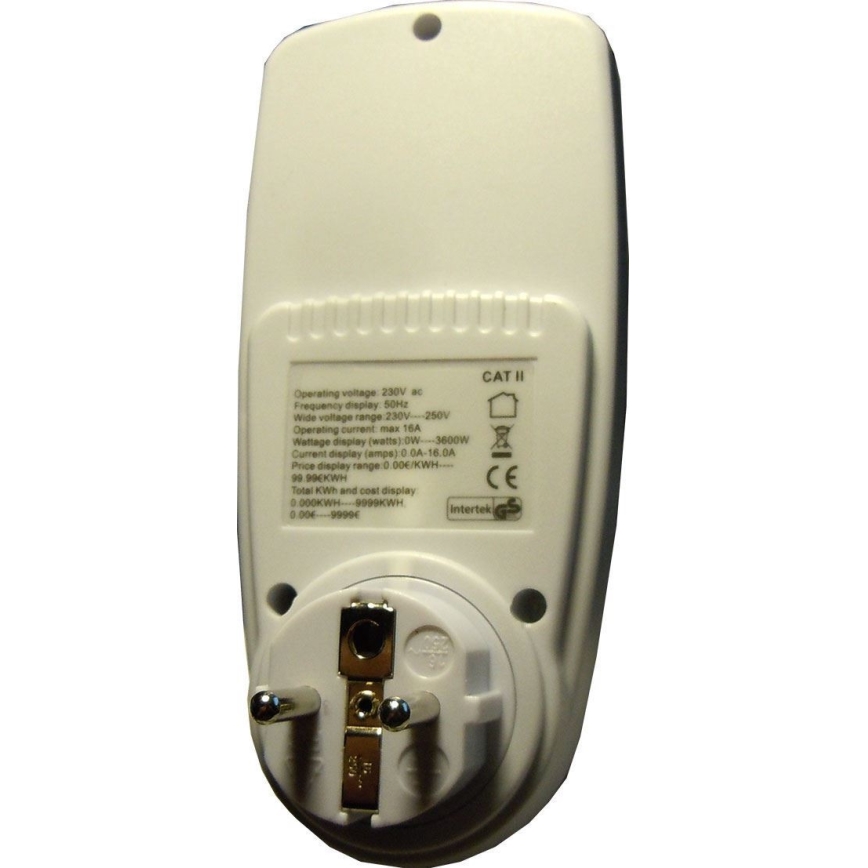 Compteur de courant et de consommation électrique 3600W/230V