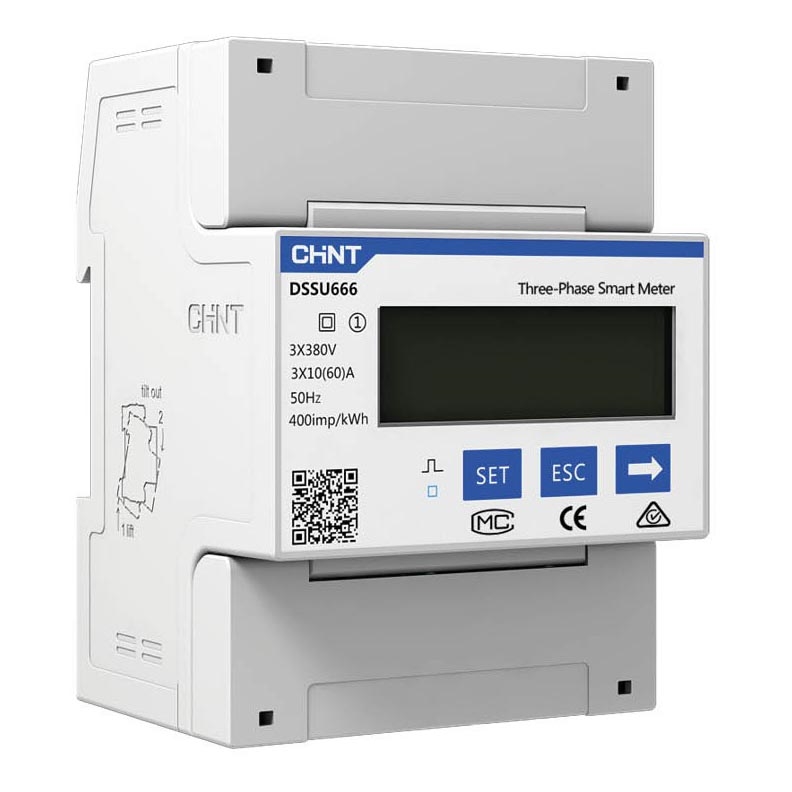 Compteur électrique triphasé 60A 230/400V Solax DTSU666