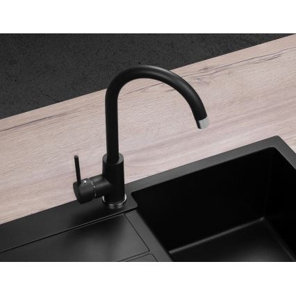 Concept BDG3334BC - Keukenmengkraan 33,5 cm graniet/zwart