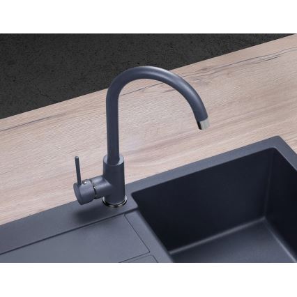 Concept BDG3334DG - Mitigeur d'évier 33,5 cm granit/gris foncé