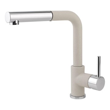 Concept BDG4527BE - Keukenkraan met uittrekbare sproeikop 26,9 cm graniet/beige