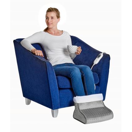 Concept BV1020 - Chausson chauffant électrique 100 W/230 V 30×30 cm gris/blanc