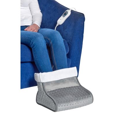 Concept BV1020 - Chausson chauffant électrique 100 W/230 V 30×30 cm gris/blanc