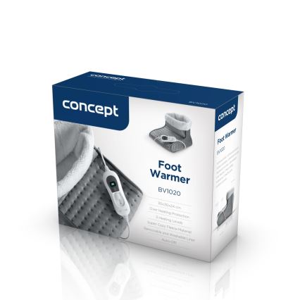 Concept BV1020 - Elektrische verwarmde schoen 100W/230V 30x30 cm grijs/wit